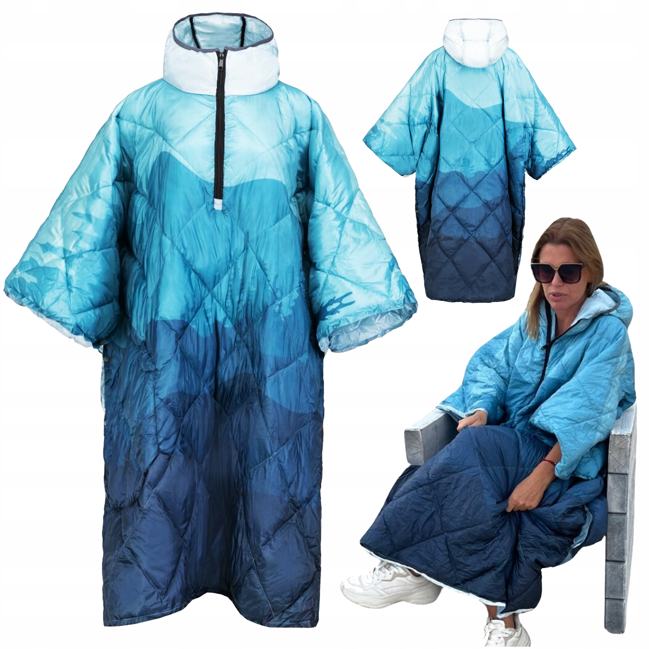 Pončo Pláštěnka Pončo Proti Dešti Unisex Barva Pánské Dámské