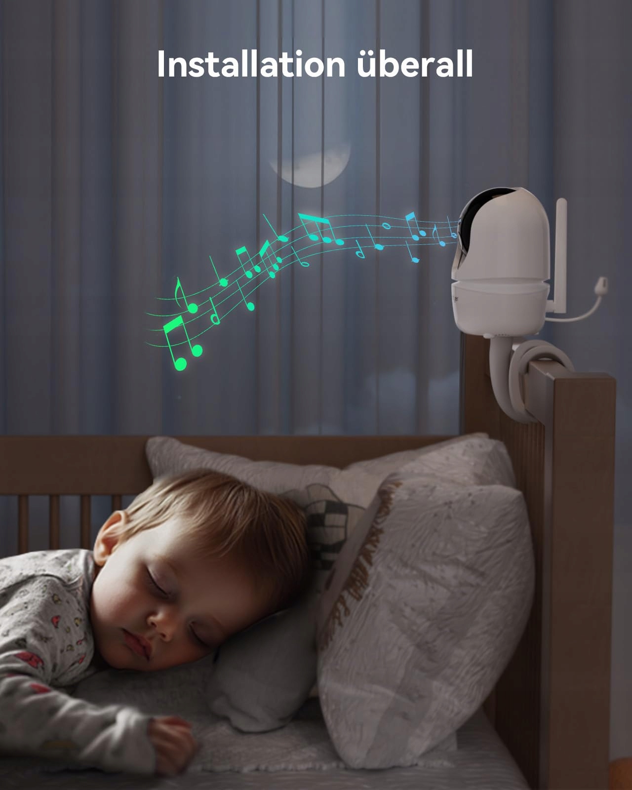COMFYER Baby Monitor Kamera Vox Czujnik Temperatury Niania 1080P — miniatura 6