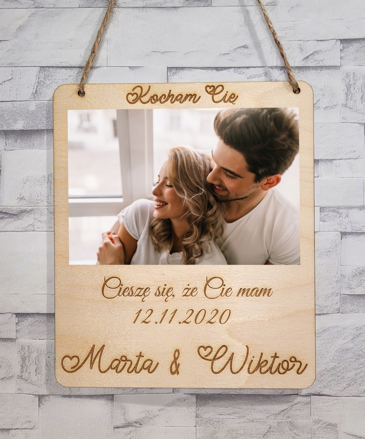 Grawerowana ramka na zdjęcie z Twoim napisem Kod producenta WoodTeam