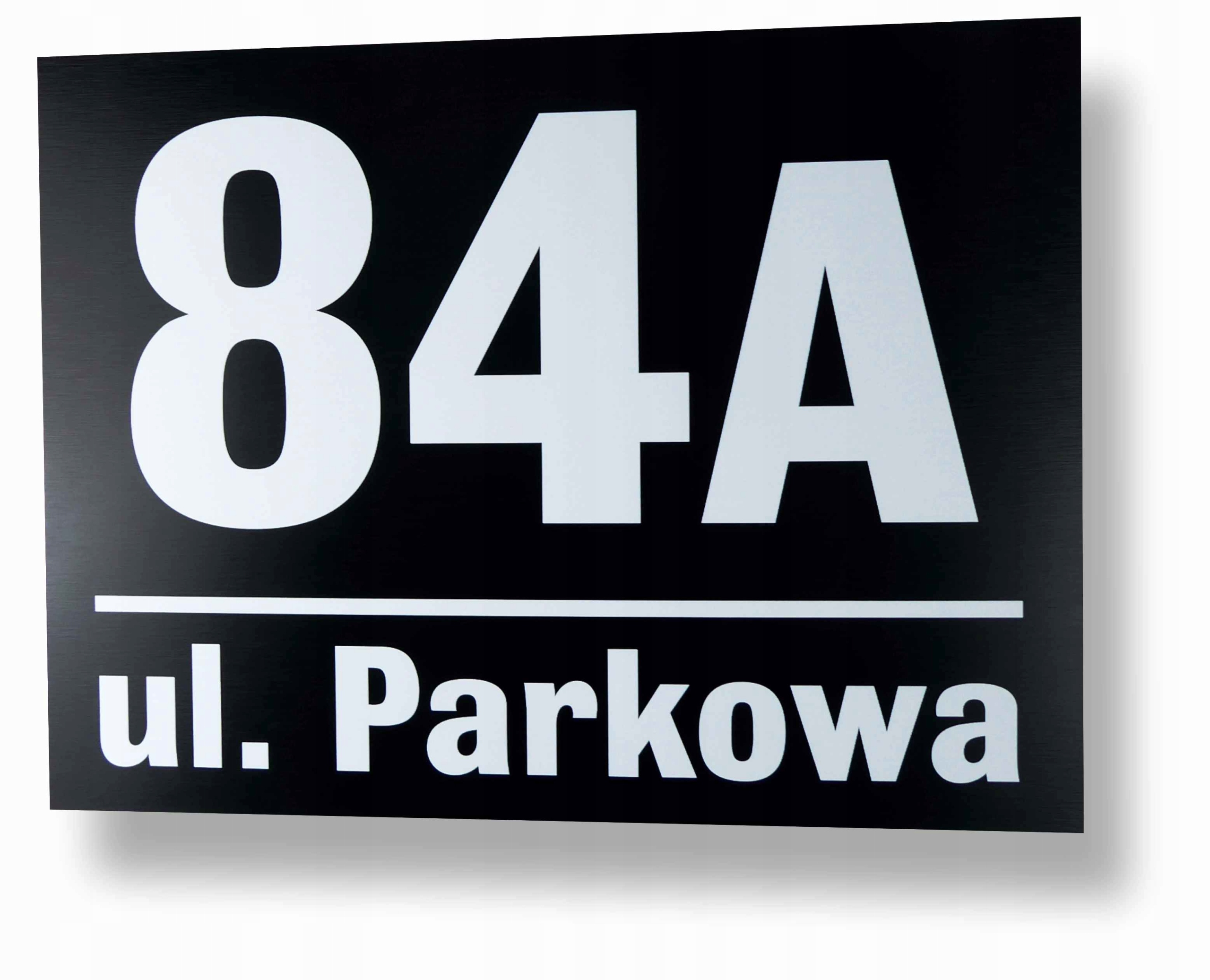 

Tabliczka Tablica Adresowa Czarna Duża Numer domu