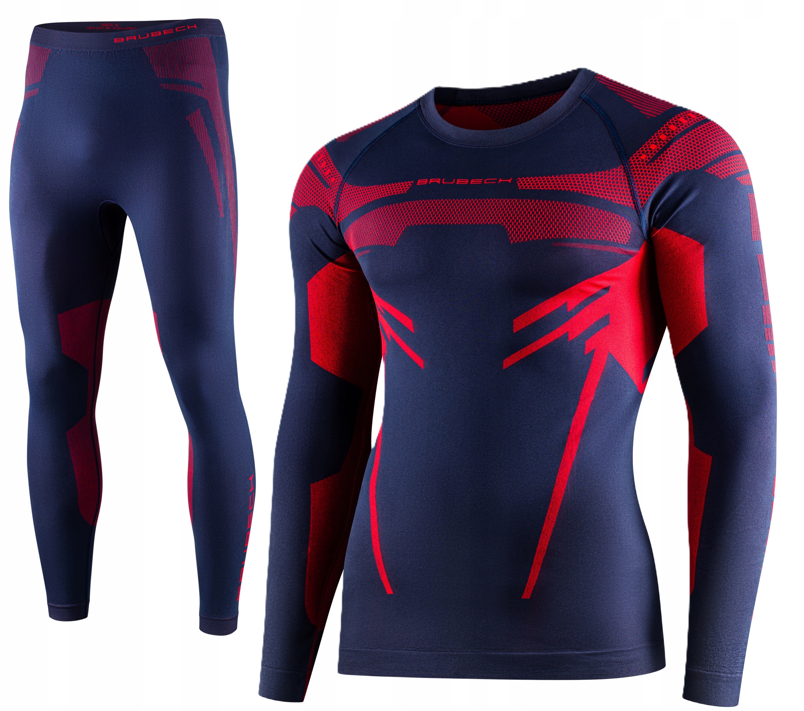 Komplet Oddychająca Bielizna Termoaktywna Motocyklowa Odzież Brubeck Dry -M
