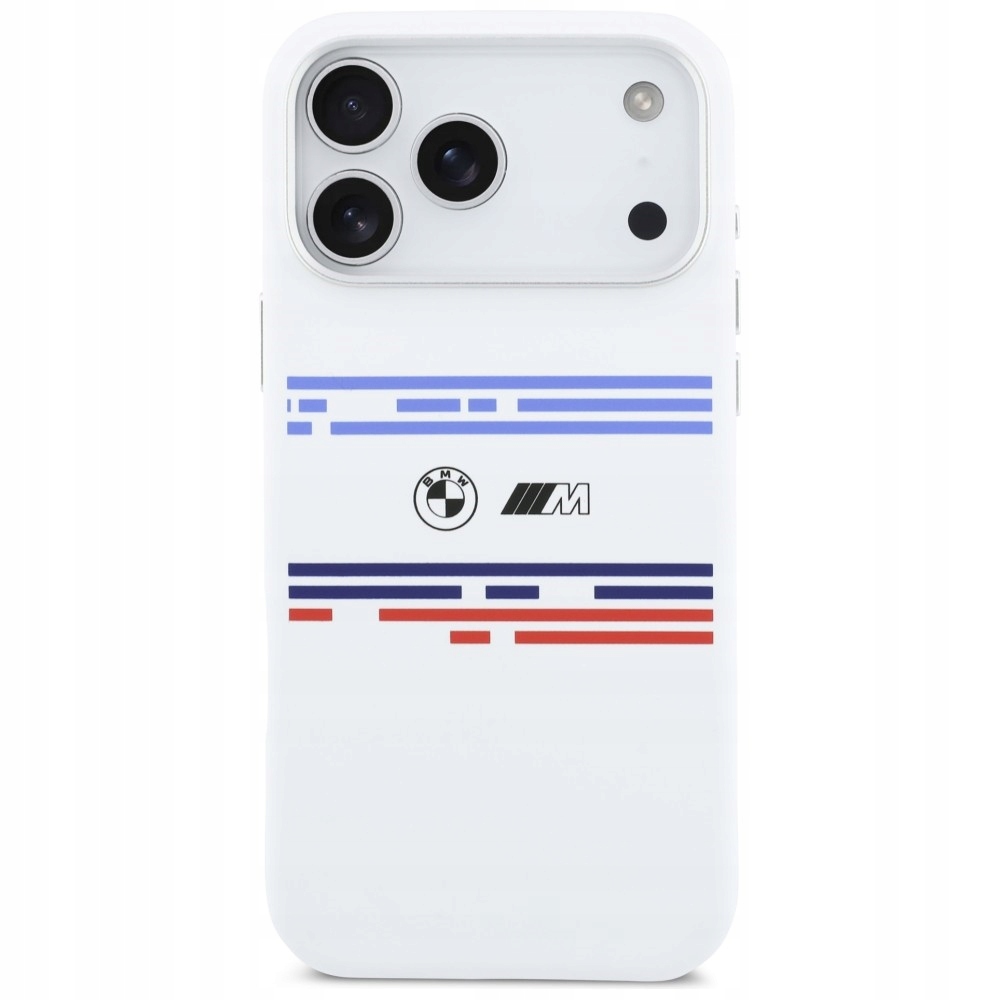 Etui do iPhone 17 Pro Max, Bmw M Silicon Horizontal Line MagSafe, obudowa