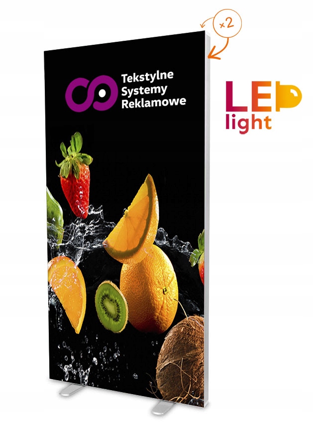 KASETON TEKSTYLNY SMART FRAME LED BOX DWUSTRONNY 3 -->realizacja 4 DNI<--
Marka inny