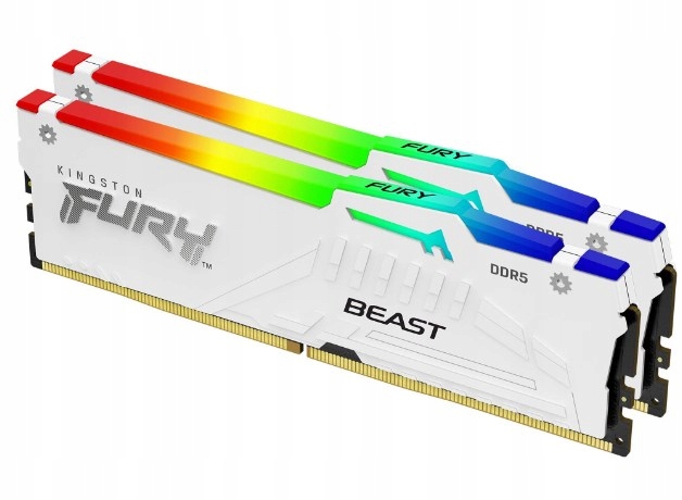 Kingston DIMM DDR5 32GB (Kit of 2) 5600MT/ s CL36 Fury Beast Bílá Rgb…