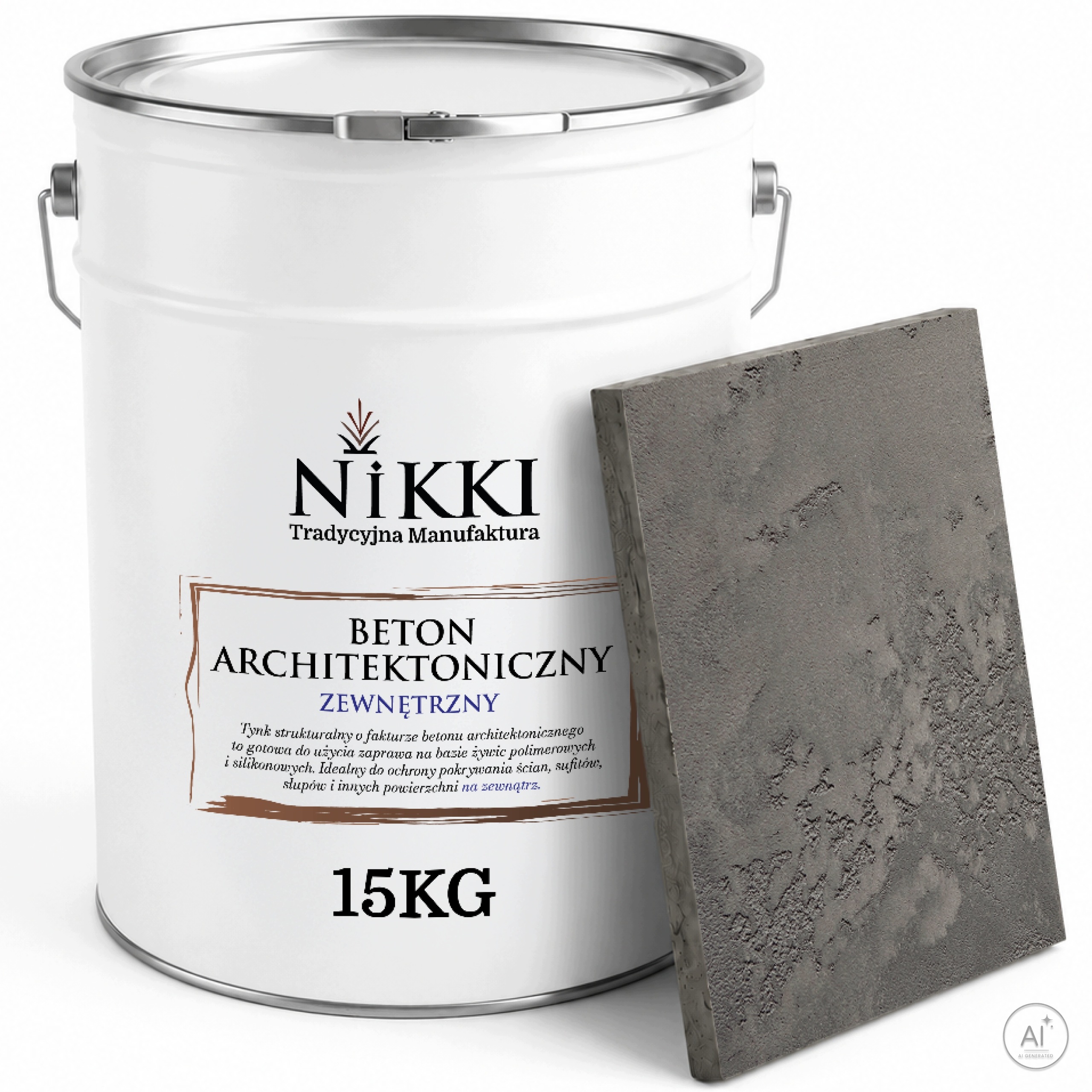 Fasádní omítka s architektonickou strukturou Betonu 15 kg, šedá tmavá