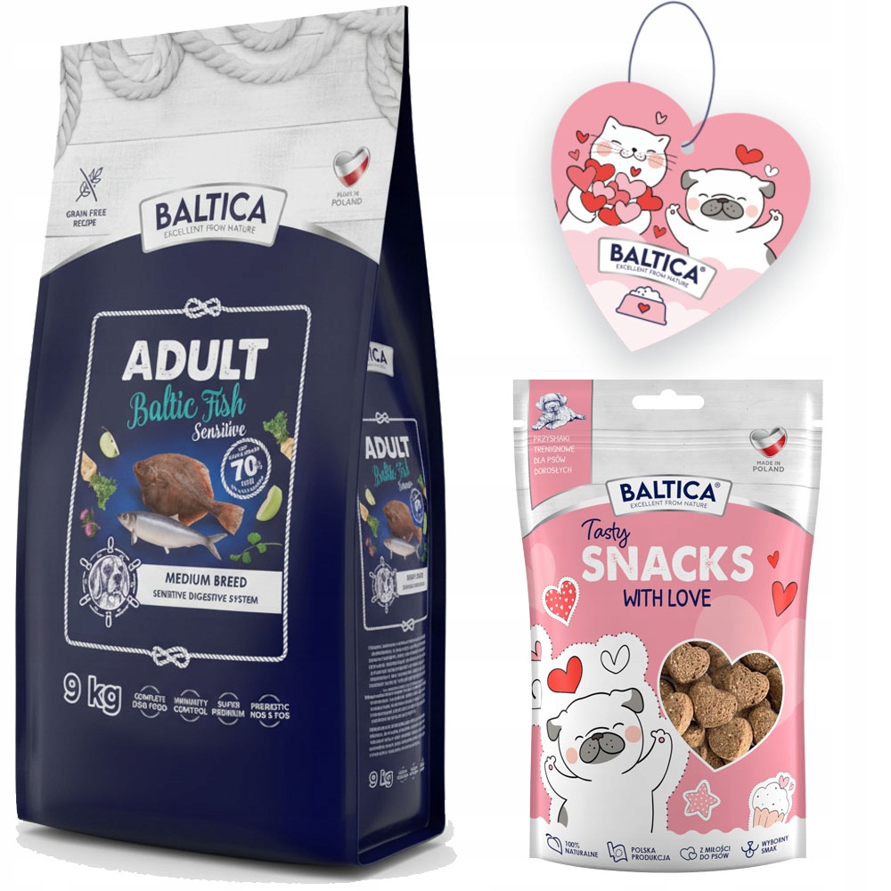 Baltica Baltic Fish Sensitive M 9kg Średnie Rasy Z Rybami Bałtyckimi
