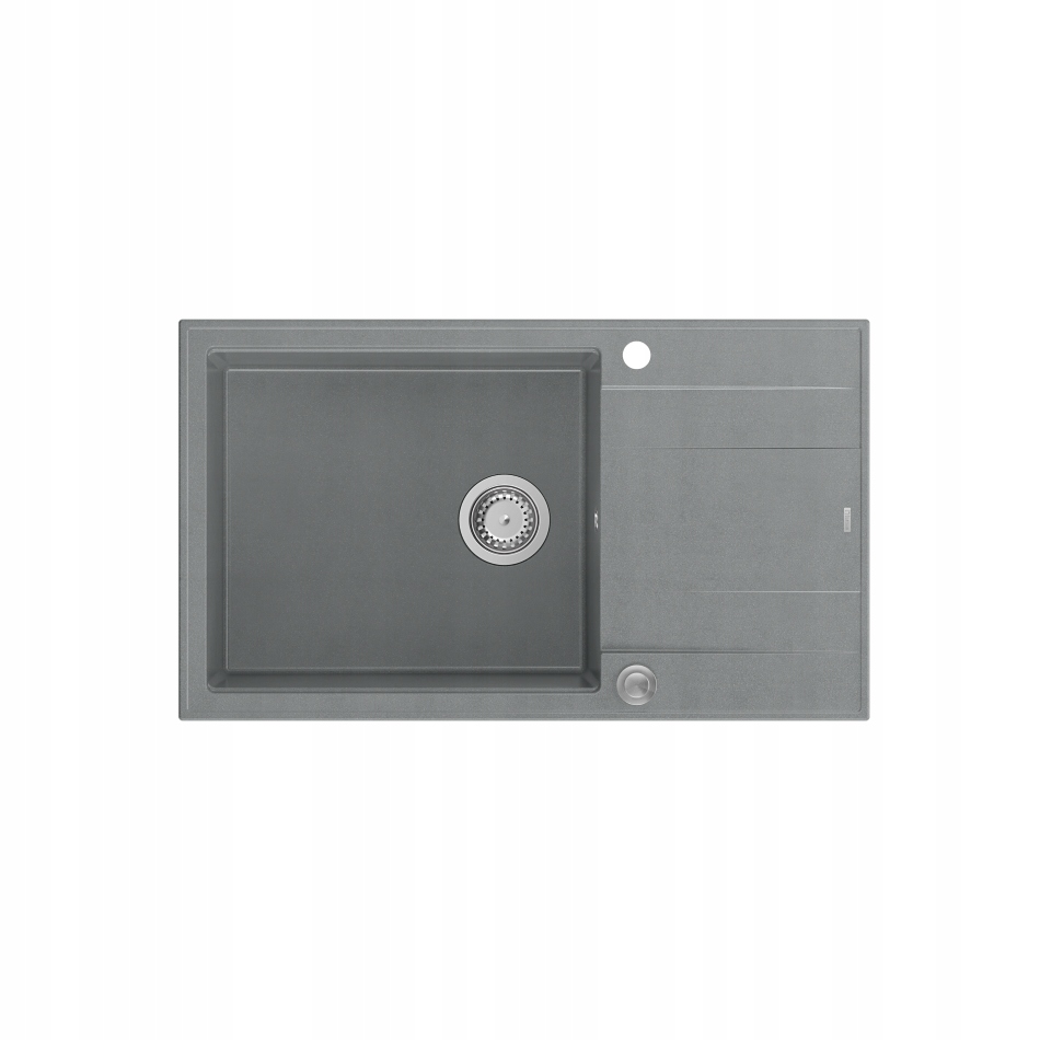 Quadron Drez Evan 136XL Zápustný drez Granit Šedá oceľ 86x50 cm