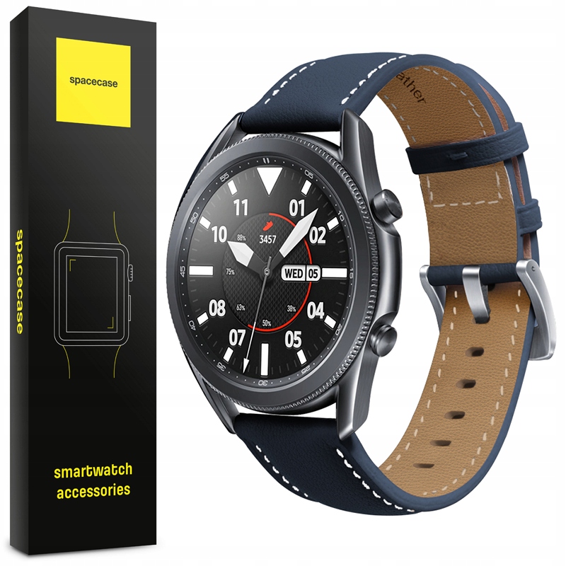 

Spacecase Skórzany Pasek Opaska Do Zegarka 22MM