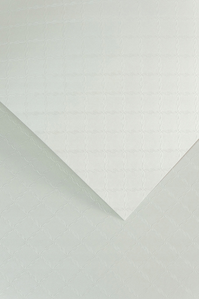 

Papier ozdobny wizytówkowy Chic biały 220g 5ark