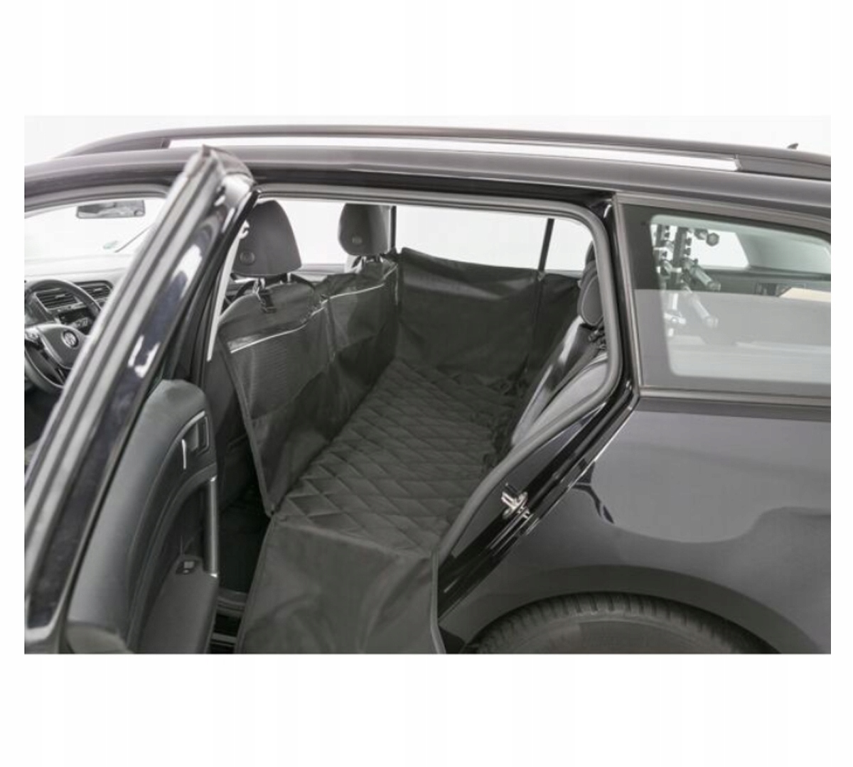 Levně Potah na autosedačku, černý, 1,55 x 1,30 m, skládací