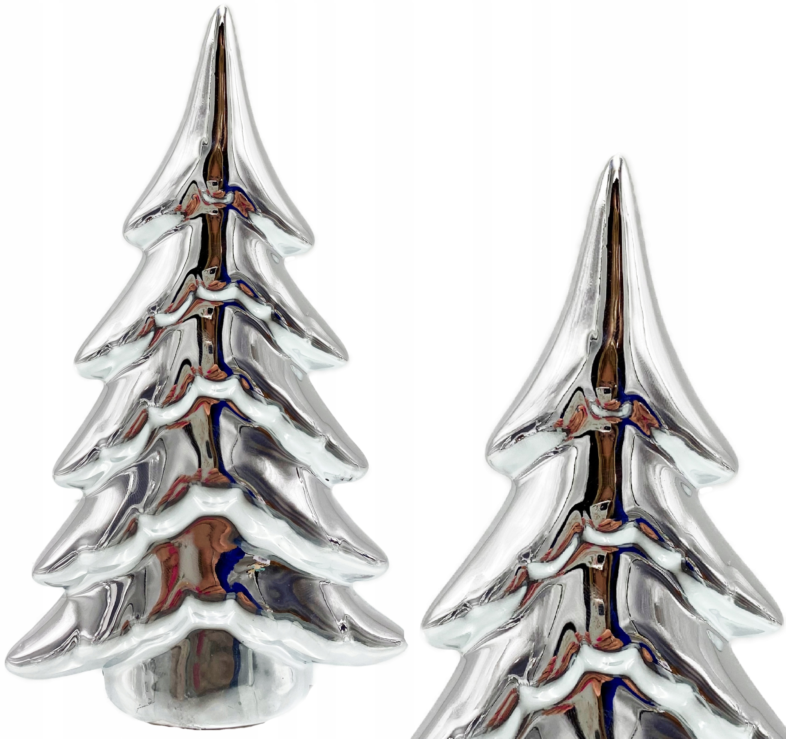 

Choinka Piękna Ceramiczna Srebrna Stół Ozdoba