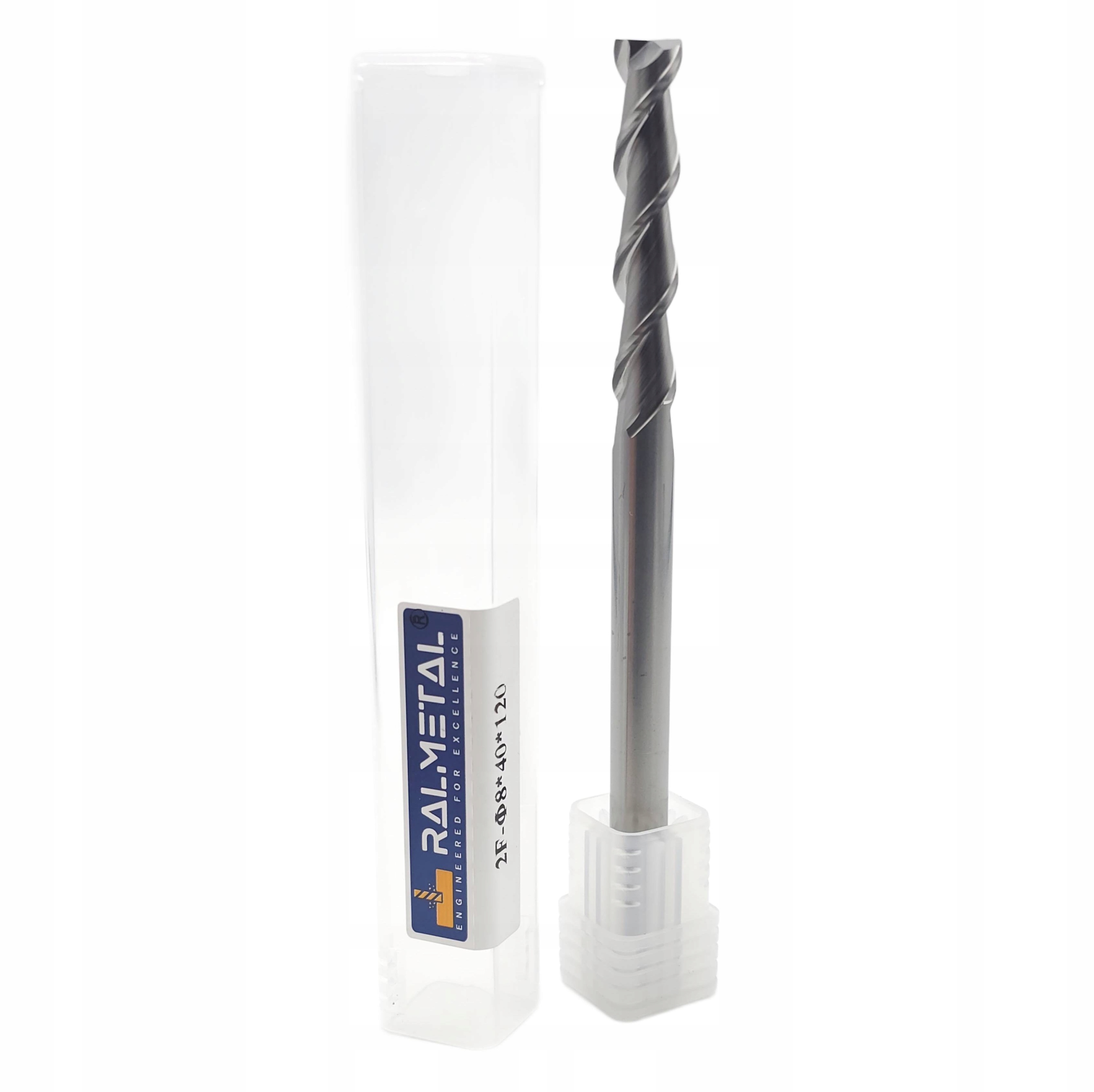 Frez do Aluminium Vhm 2 pióra 8 x 40 x 120 mm 45 Hrc