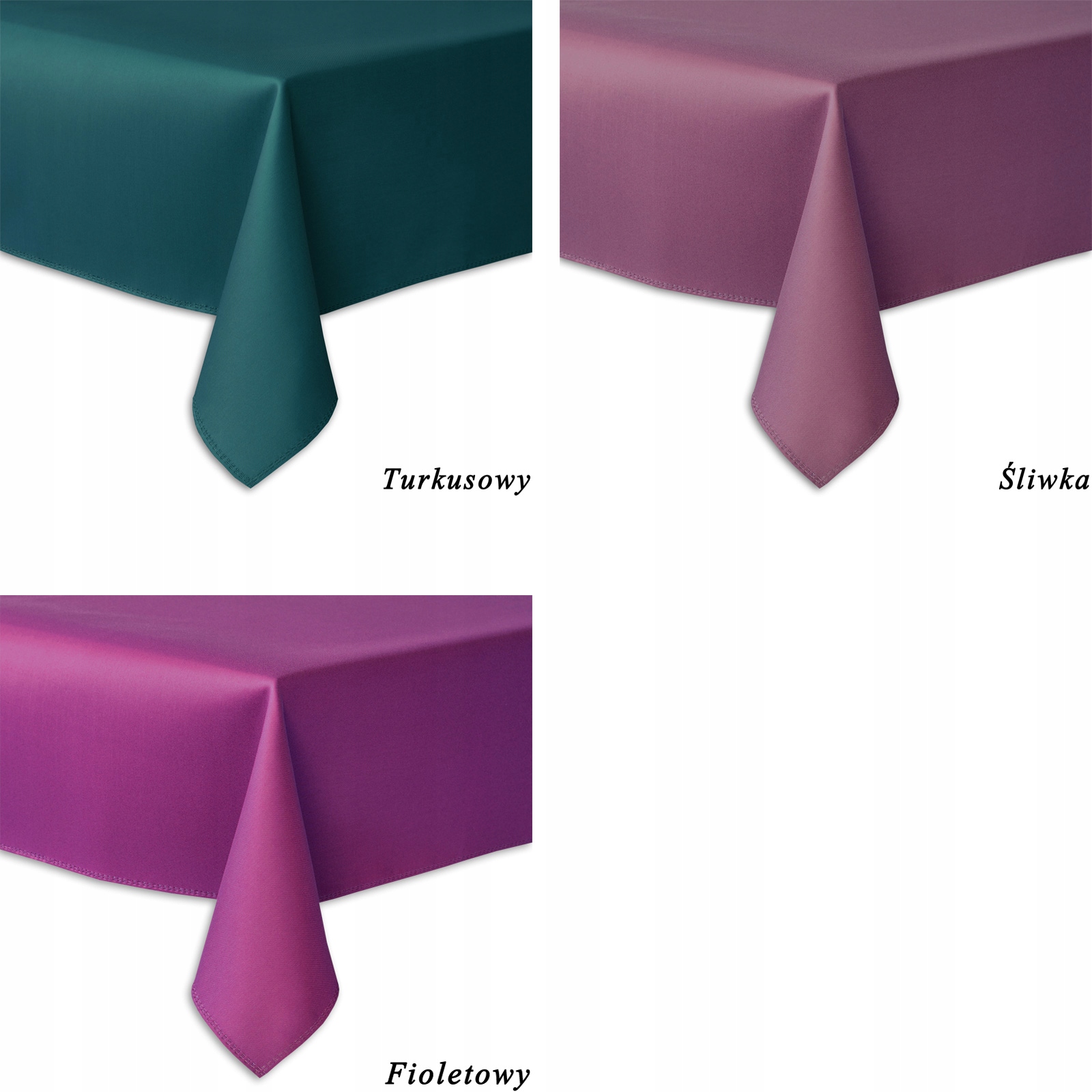 PLAMOODPORNY obrus KOŁO ŚR. 150 CM SOLID OKRĄGŁY Wzór dominujący gładki