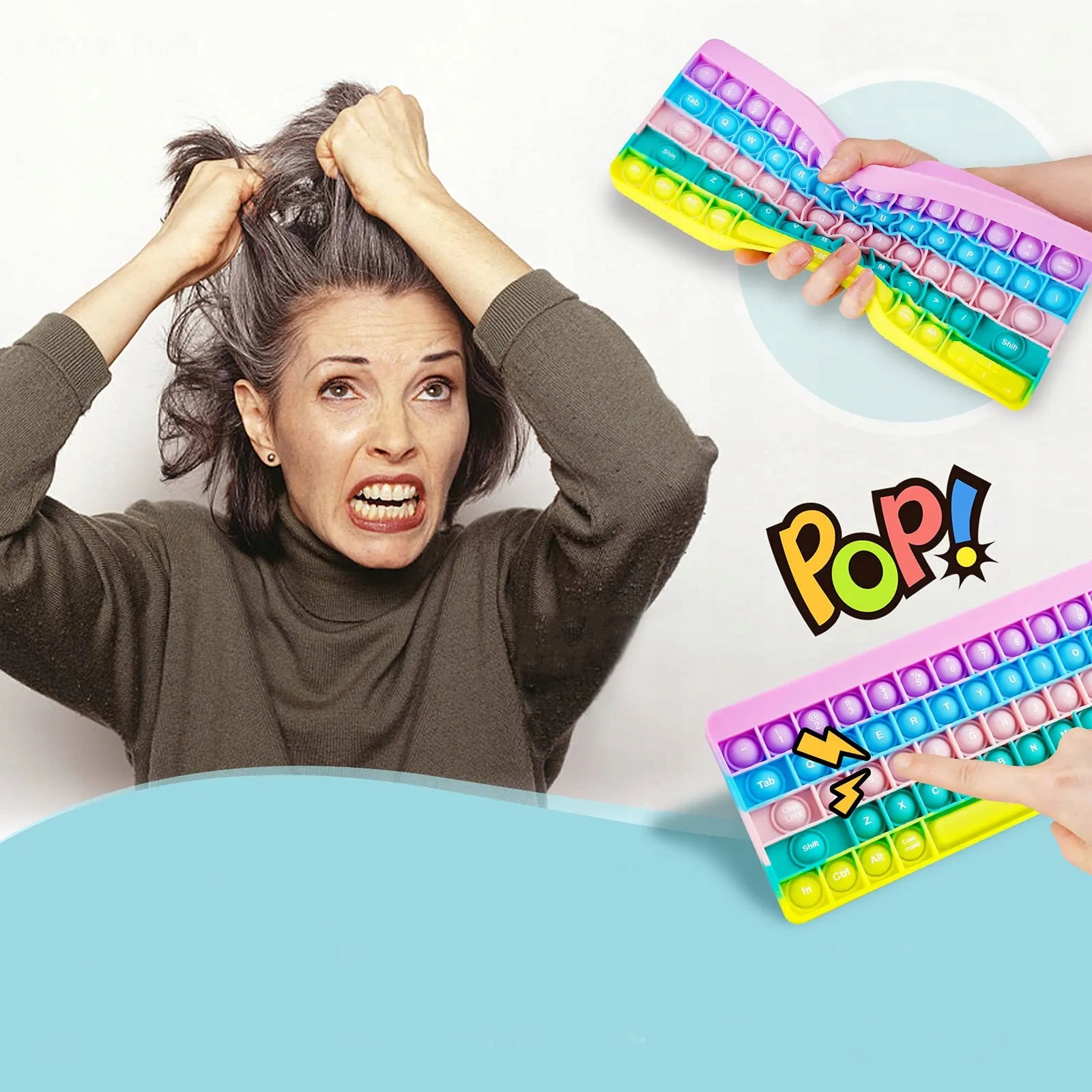 KLAWIATURA pop it XL XXL gra zabawka duży popit Kod producenta Klawiatura