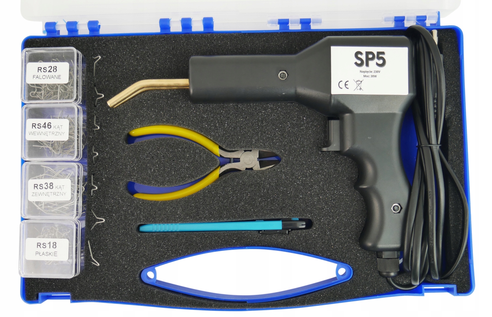 ZSZYWARKA do naprawy plastików SP5 30W - 207szt. ZSZYWEK w zestawie