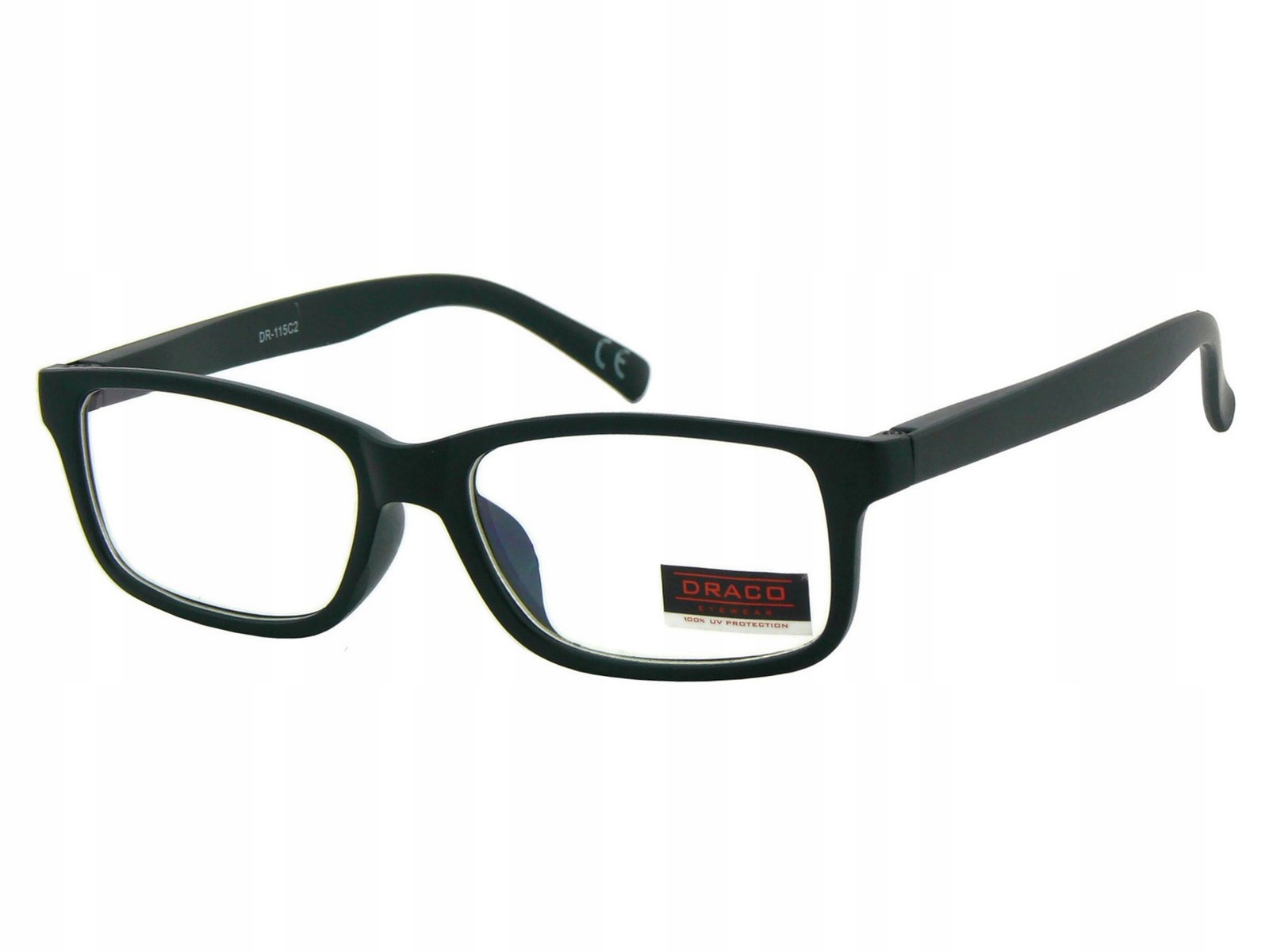 

Okulary Antyrefleks Klasyczne Kujonki Nerdy Czarne