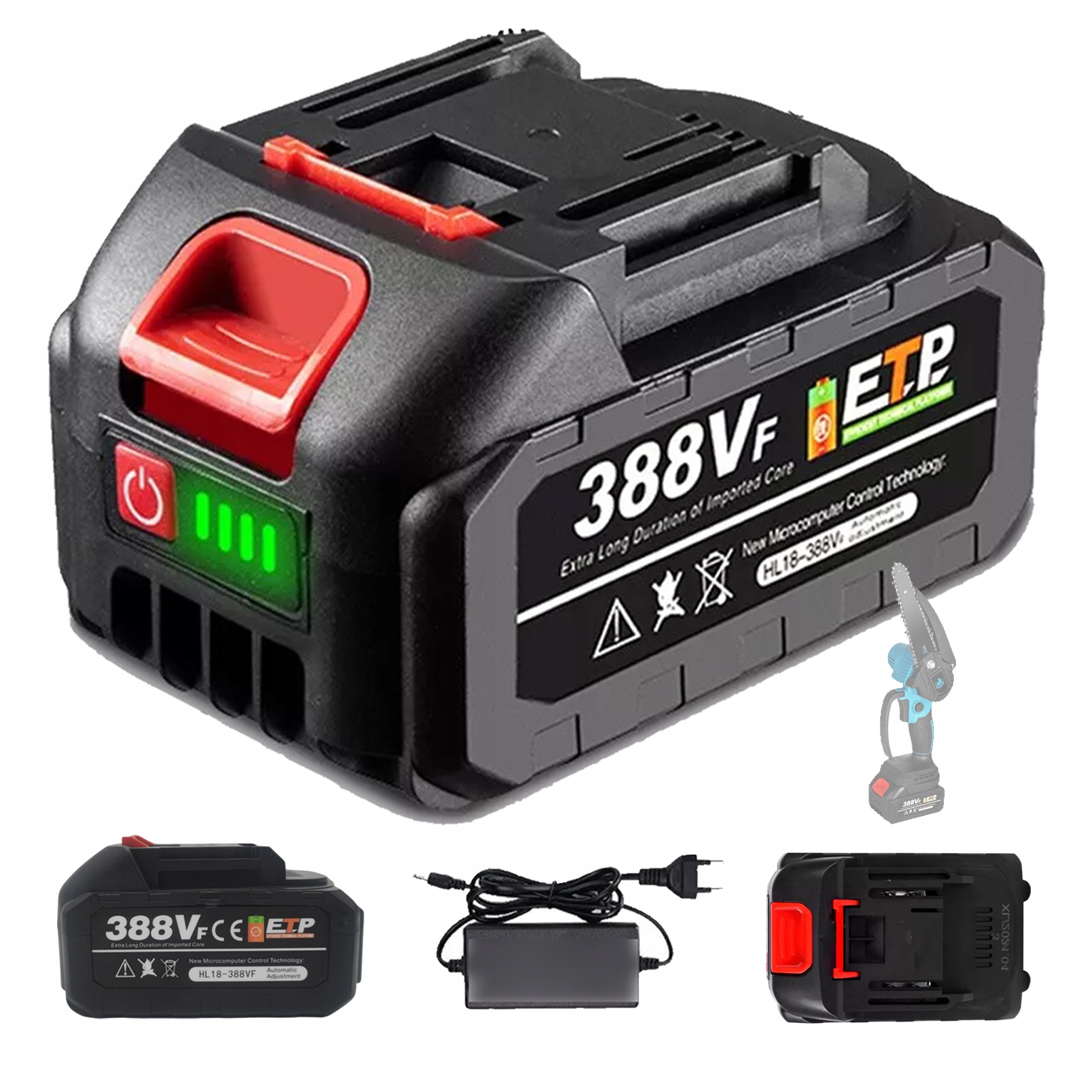 Napájení 18 V/21 V Z Li-ionového Akumulátoru S Led Světelným Displejem