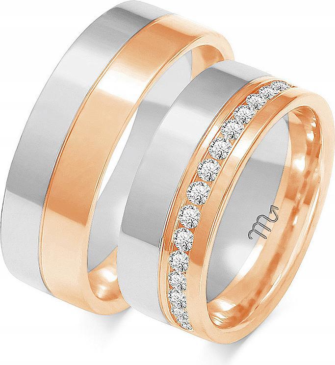 Zlaté snubní prsteny pro novomanžele 14K 585 vel. 26 27 28 – jedinečná kolekce svatba