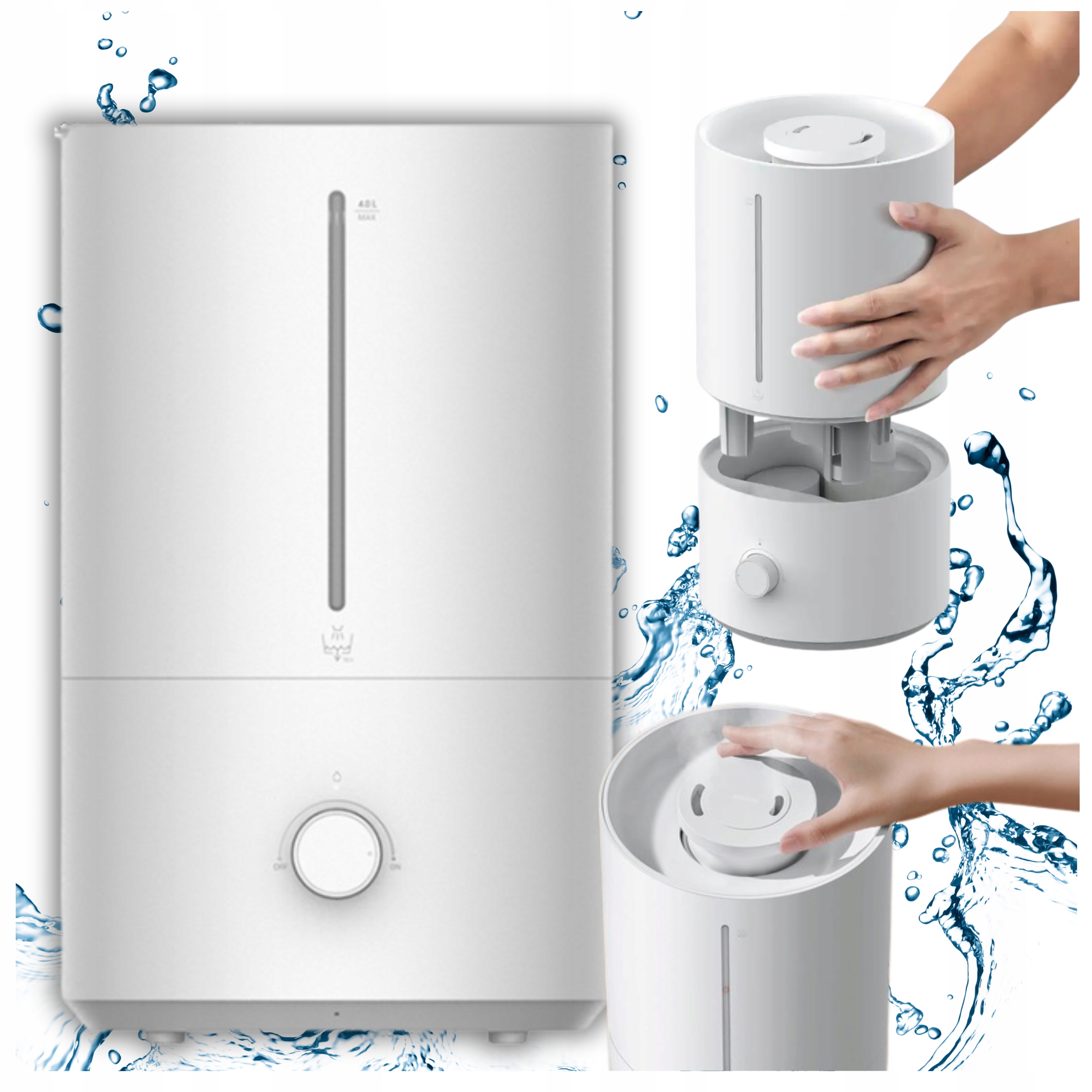 Xiaomi Oczyszczacz Nawilżacz Powietrza 4L Para Wodna Przenośny Mały Cichy