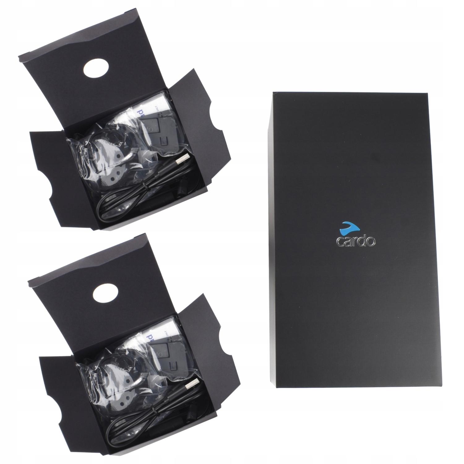 Interkom motocyklowy Cardo Freecom 4X Duo Montaż bazy na klej na zaczep