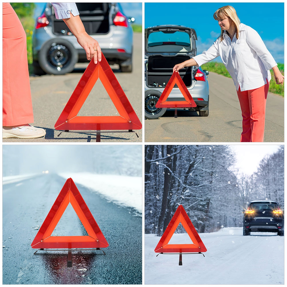 STATYW DROGOWY TRÓJKĄTY AWARYJNE ZESTAW SAMOCHODOWY OSTRZEŻENIE Producent części Inny