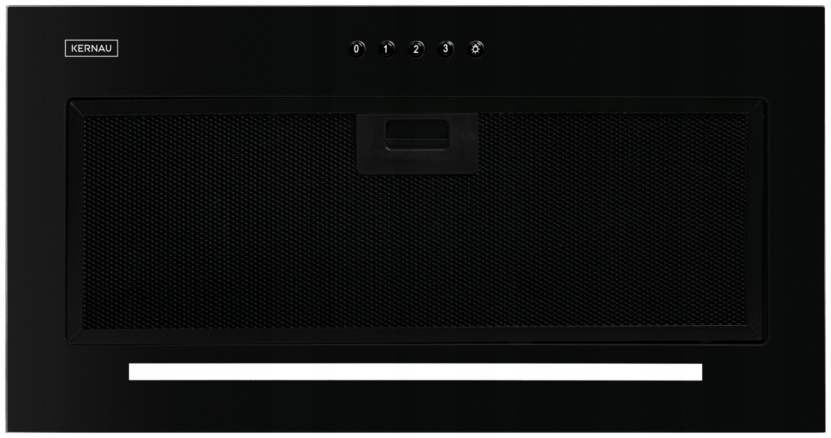 Okap Kuchenny Kernau KBH2260B Czarne Szkło 55 Led 225-420m³/h 54-67dB