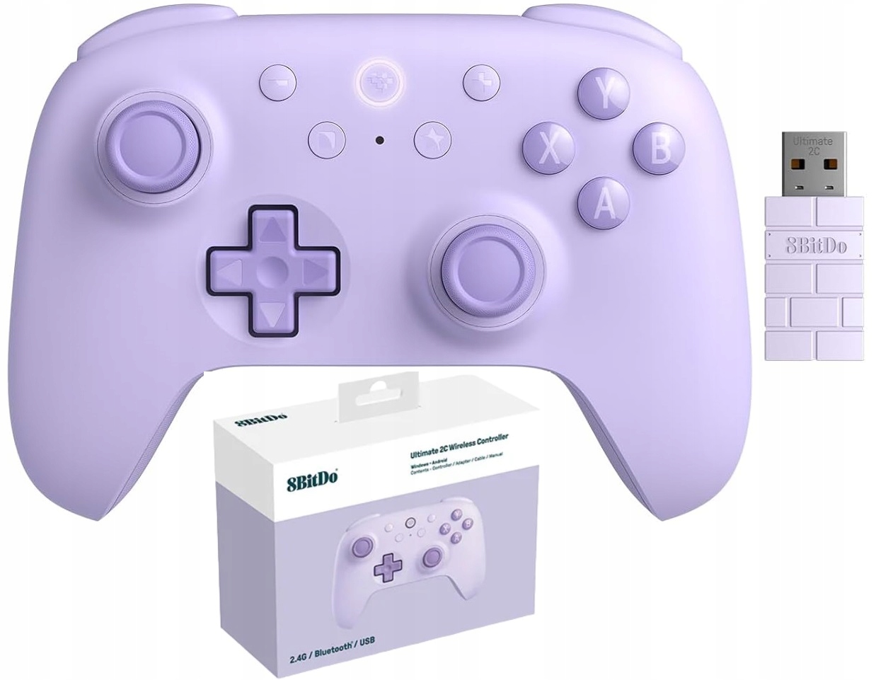 Kontroler Bezdrátový ovladač 8BitDo Ultimate 2C Bluetooth Purple Fialový