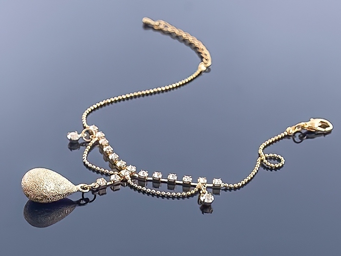 

Bransoletki na nogę złoto 14k plated + cyroknie