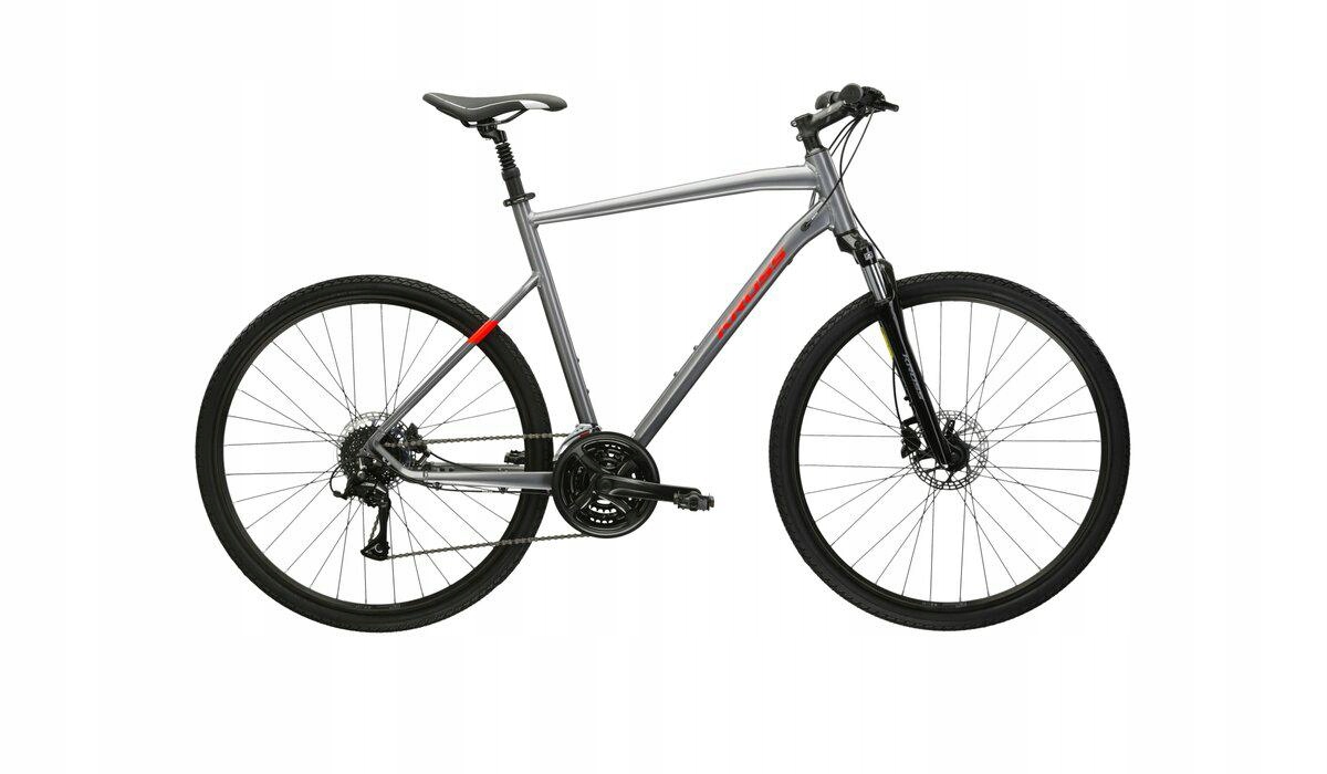 Rower Kross 28" Evado 4.0 L/21" Grafitowy/czerwony Połysk