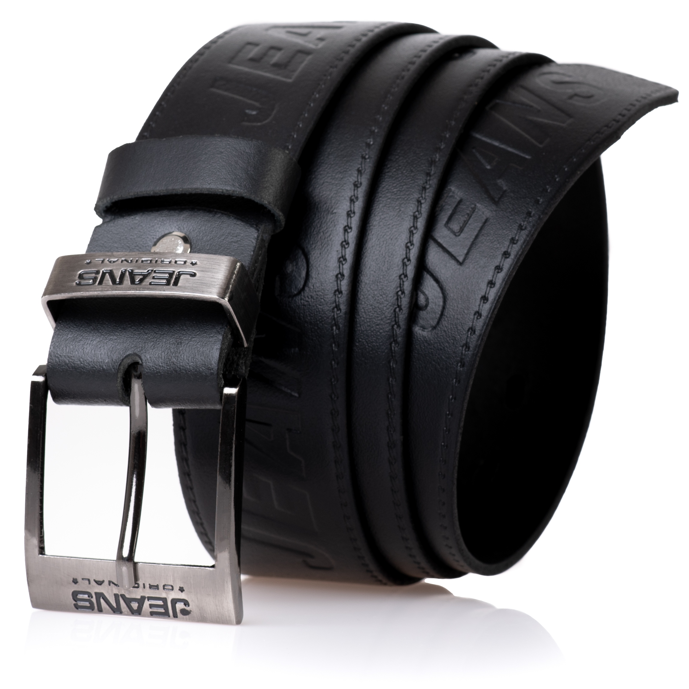 

Sepher Pasek Skórzany Jeans Original męski Czarny