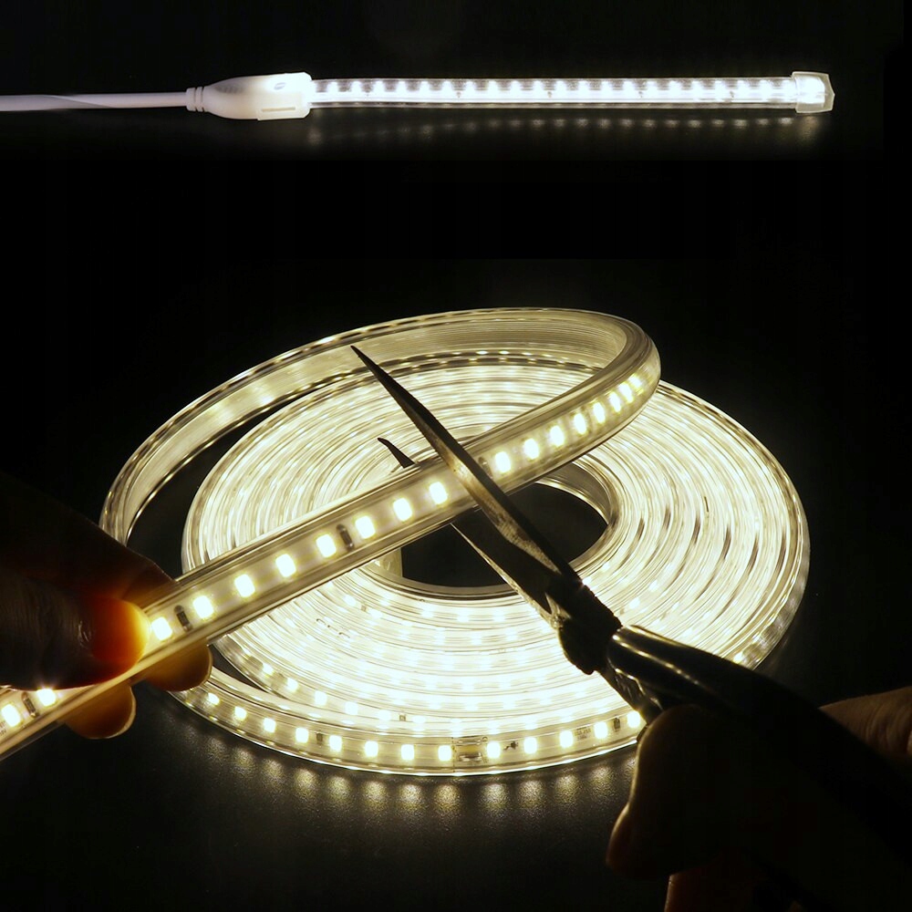 

Taśma Led 230V 2835 Neutralna Cięta Co 20 CM Klik