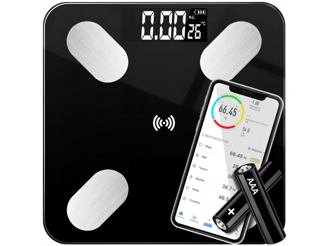 

Waga łazienkowa Analityczna Smart 17w1 180kg