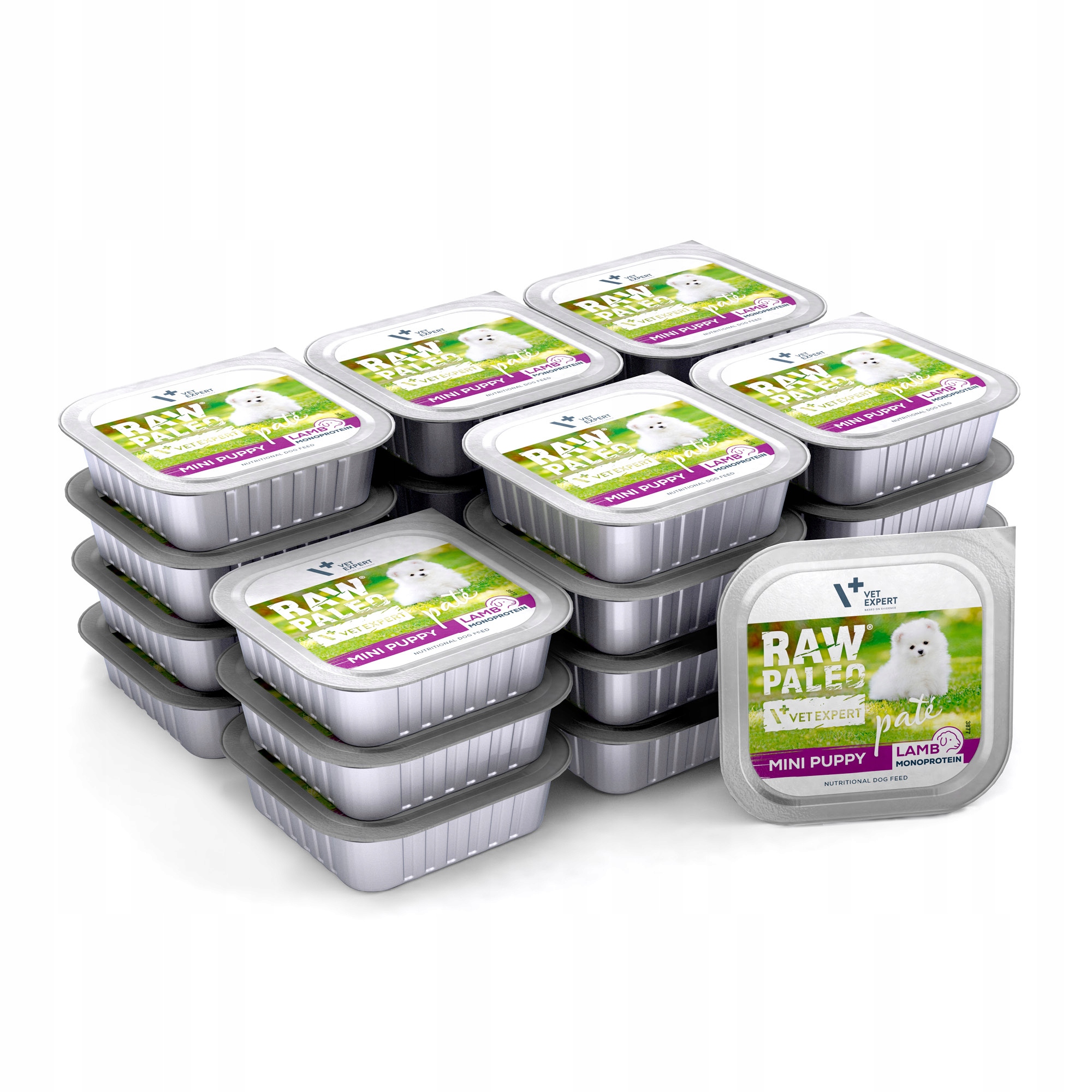 Raw Paleo Lamb Pate Mini Puppy 24x150g dla szczeniąt jagnięcina