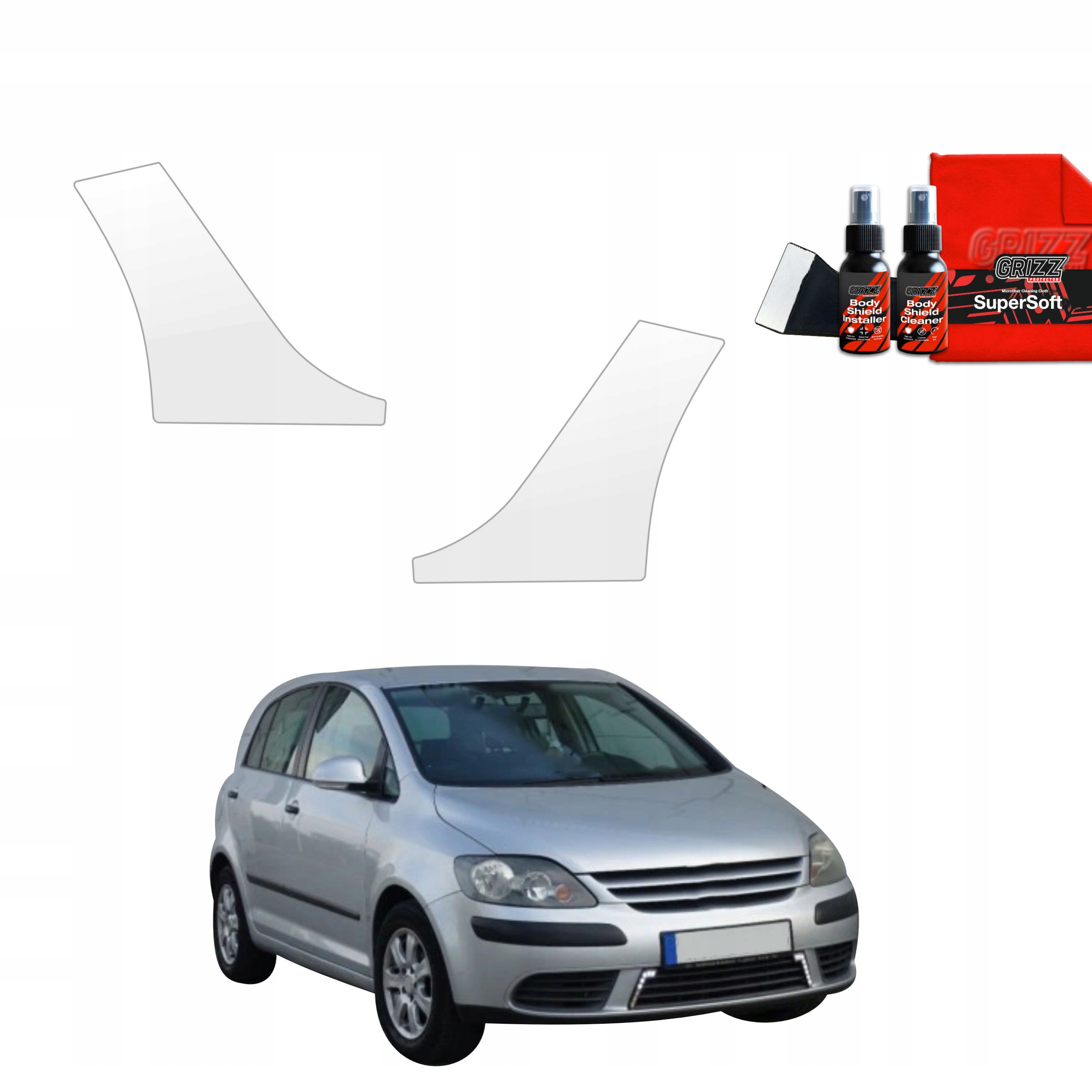 2v1 Fólie Ppf dýha na podběhy kol pro Vw Golf Plus Hatchback 5D (2004-2008)