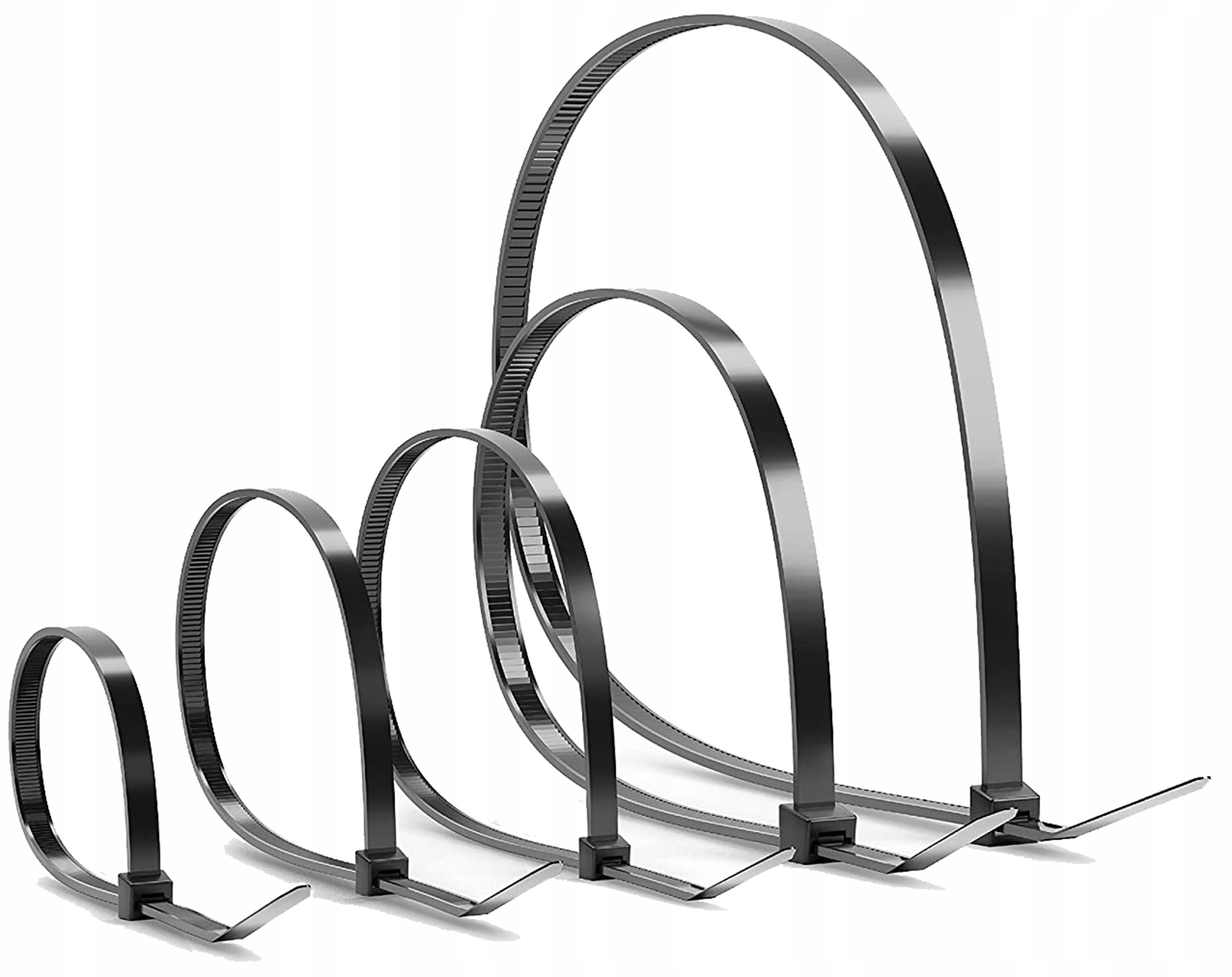 MOCNE OPASKI ZACISKOWE KABLOWE TRYTKI TRYTYTKI CZARNE TAŚMA 3,6X300 100 SZT Kod producenta V07340