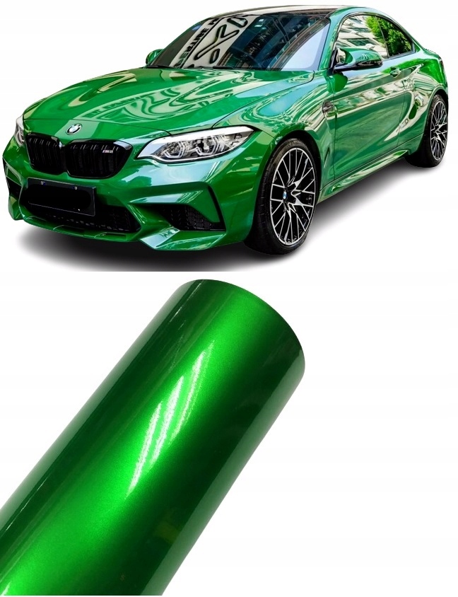 Фольга металлическая зеленая глянцевая 20 м x 152 см