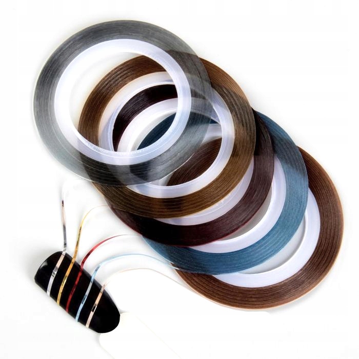 PASECZEK NITKA OZDOBNA DO PAZNOKCI MIX KOLORÓW