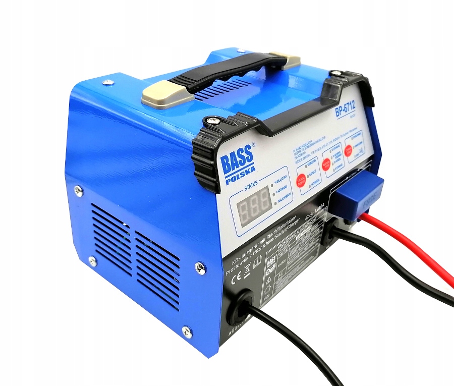 BASS PROSTOWNIK SAMOCHODOWY 6 12V ROZRUCH 75A LCD Brand BASS POLSKA