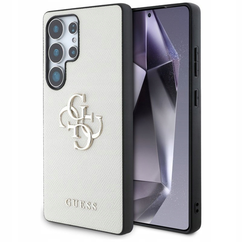 Guess Grained Big 4G Logo Small Classic Logo Pouzdro pro Samsung Galaxy S25