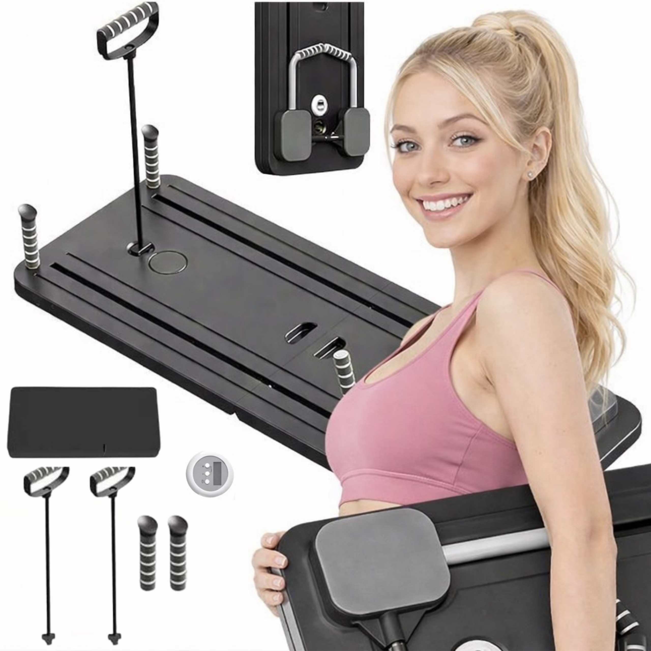 Multifunkční mini reformer deska pro cvičení pilatesu jógy, domácí fitness