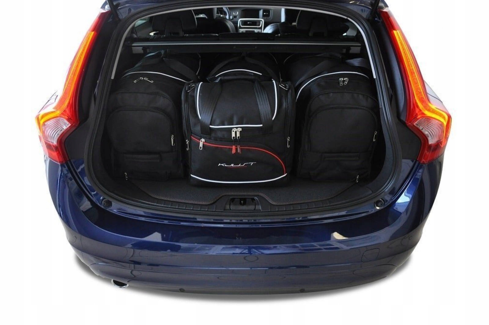 J&j Automotive Sada 4ks cestovných tašiek Aero pre Volvo V60 2010-2018