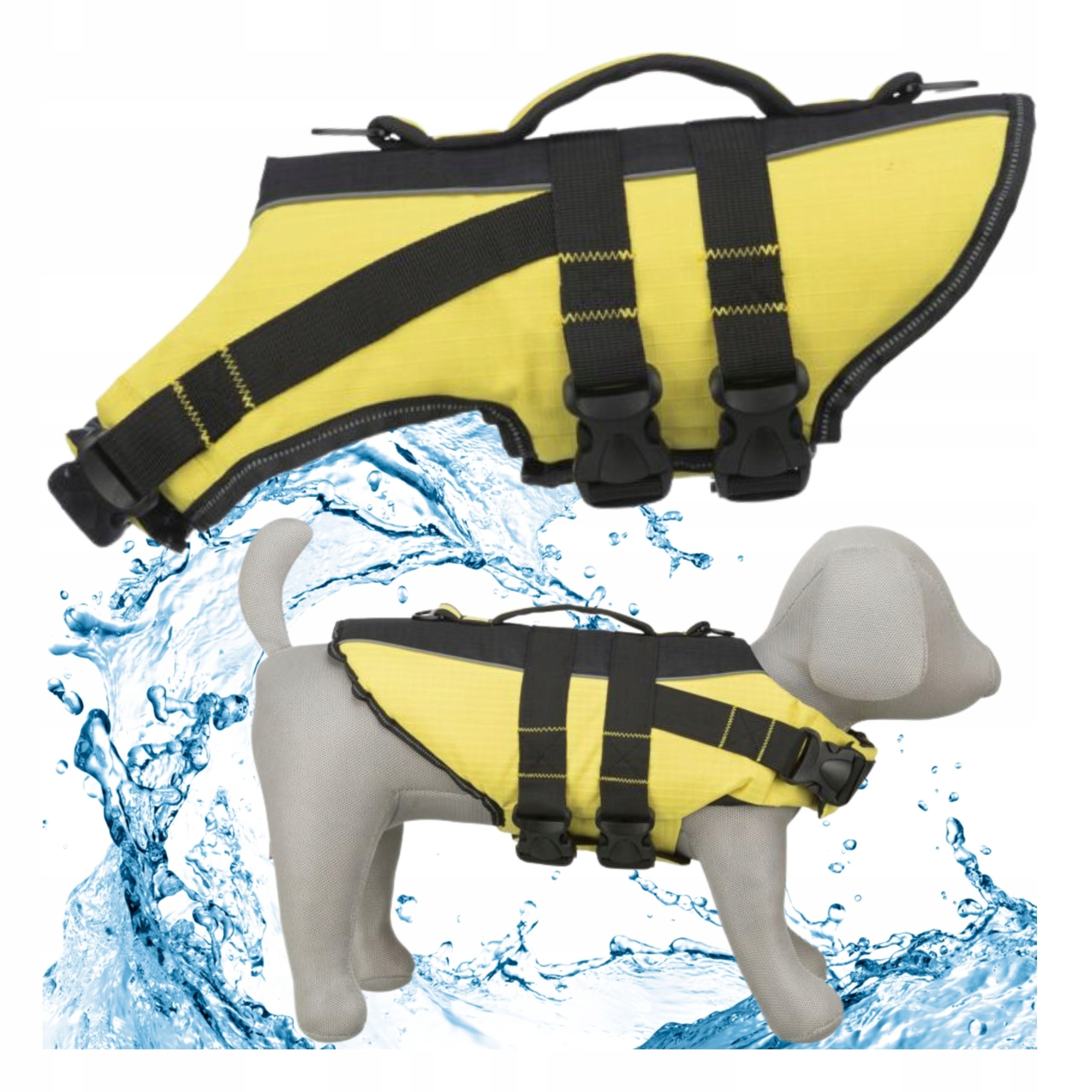 Levně Kapok pro psa na plavání, záchranná vesta Bezpečná do vody velikost Xs