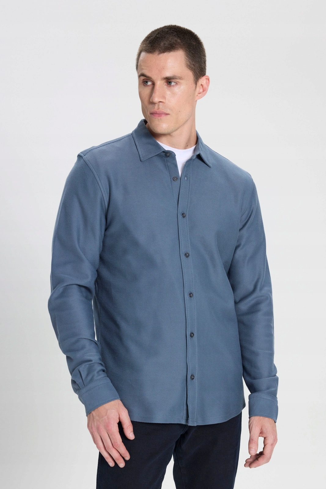 Pánská košile Wrangler Ls Shirt Indigo 112388646 XL