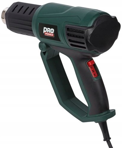 OPALARKA 2000W 450°C NAGRZEWNICA 2 DYSZE PowerPlus Temperatura maksymalna 600°C