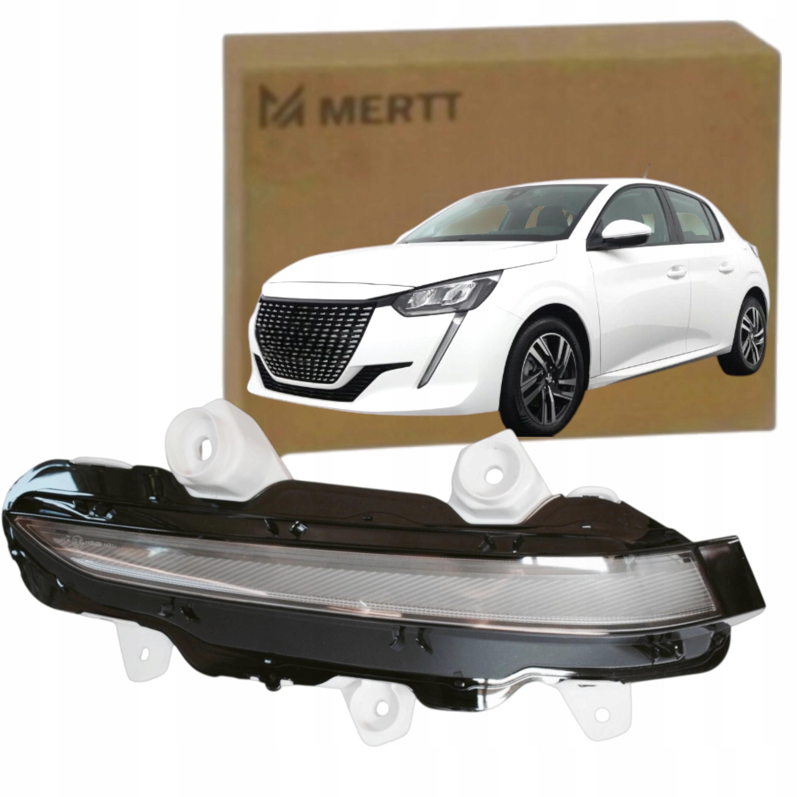 Halogen Led Drl Levý pro denní jízdu Peugeot 208 II 2019+ Led Drl