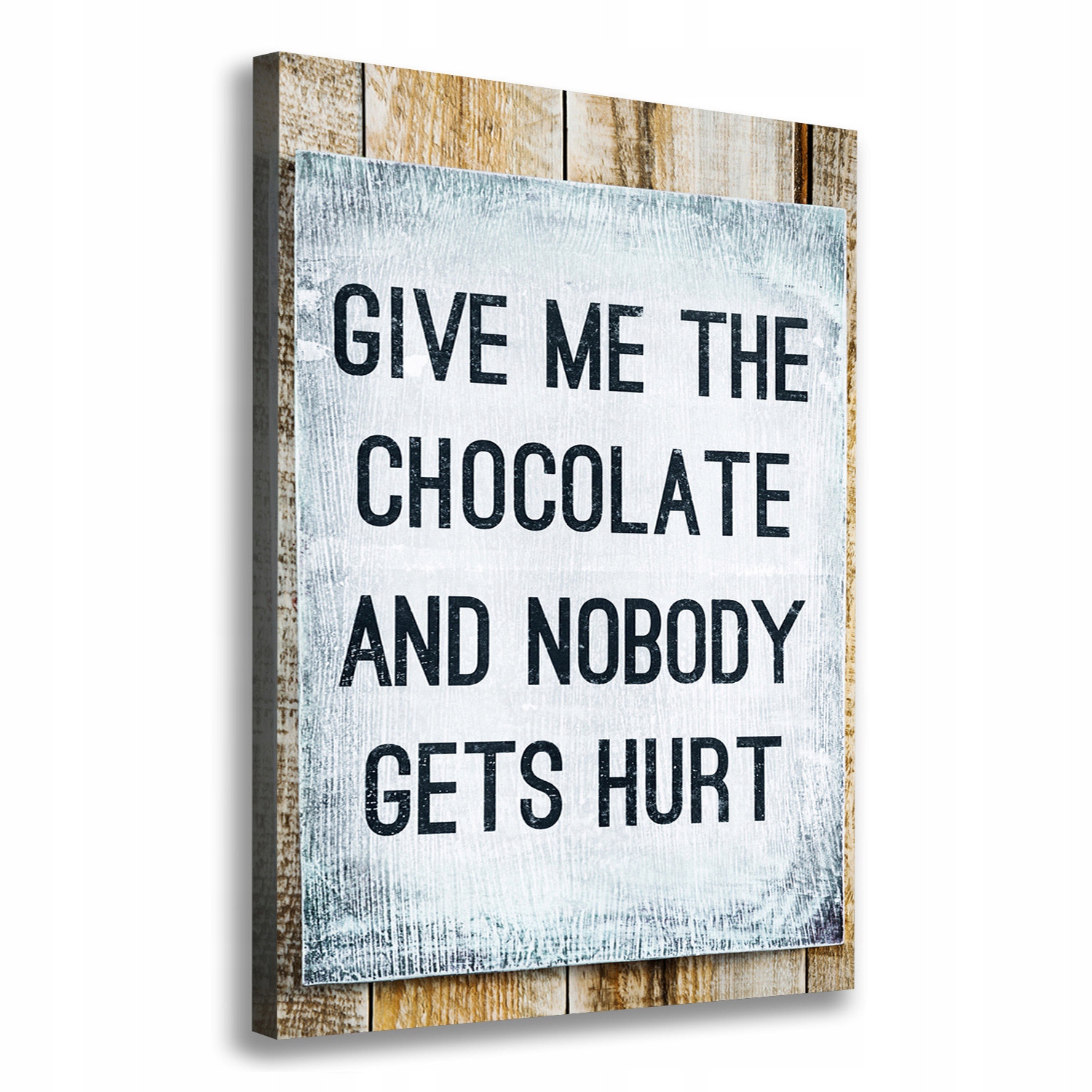 

Foto obraz na płótnie Dajcie czekoladę 70x100 cm