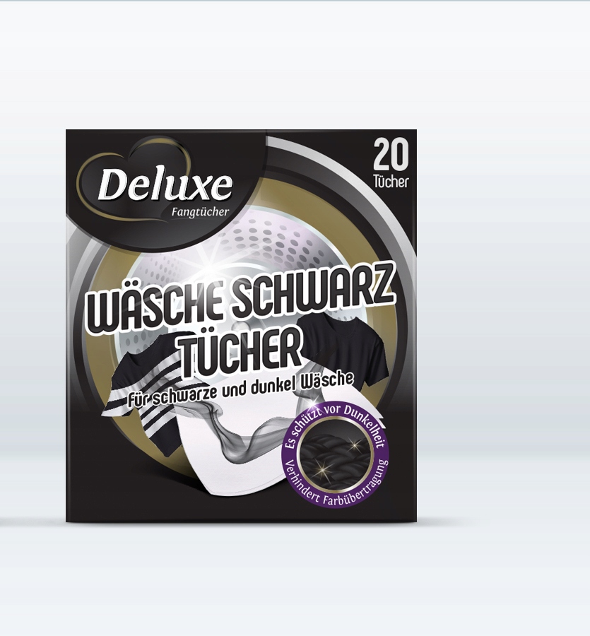 

Chusteczki do prania czarnych tkanin Deluxe 20 szt