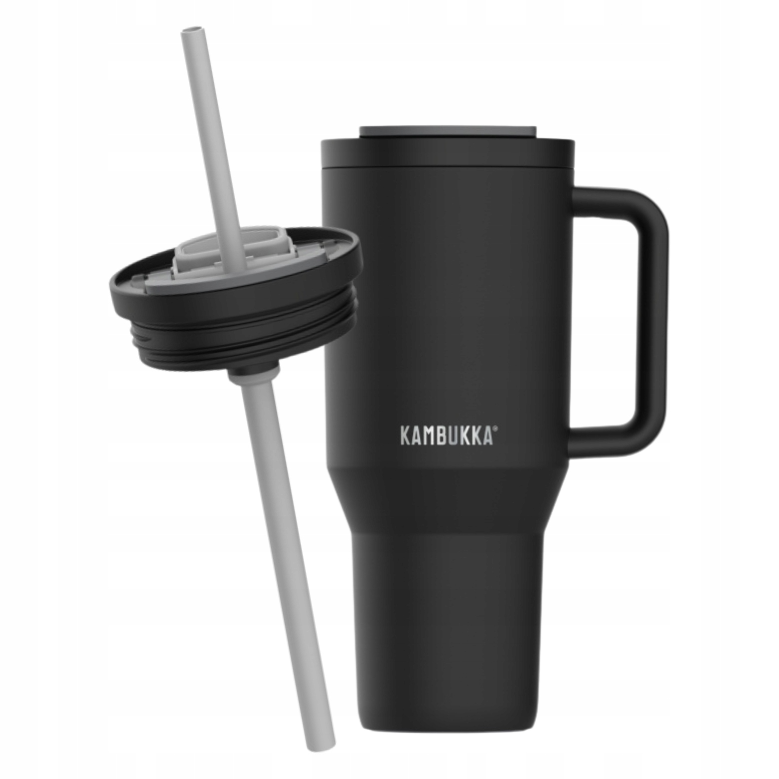 Termohrnek Kambukka Rio s brčkem 950 ml černý Night Rider