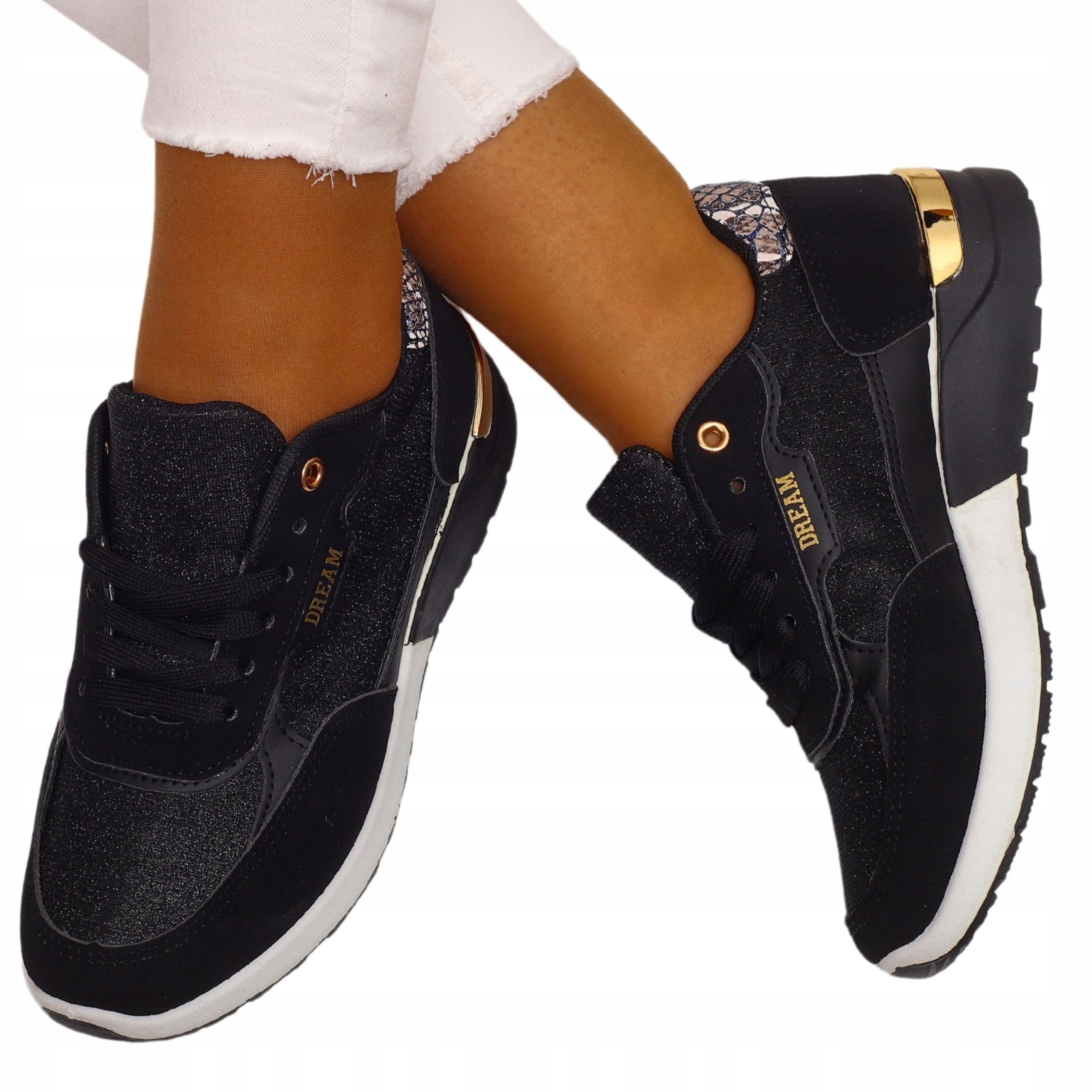 BUTY DAMSKIE SPORTOWE SNEAKERSY ADIDASY WIĄZANE LEKKIE