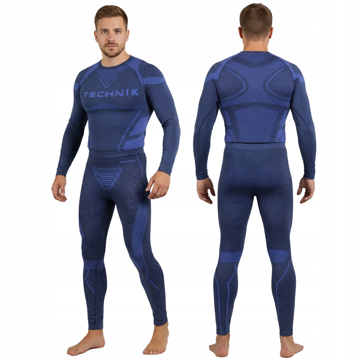 Bielizna Termoaktywna Męska Komplet Termo Kalesony Koszulka Termiczna